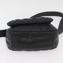 CHANEL Cococoon Shoulder Bag Nylon Black CC Auth mr2250V-5