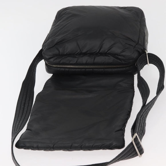 CHANEL Cococoon Shoulder Bag Nylon Black CC Auth mr2250V