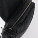 CHANEL Cococoon Shoulder Bag Nylon Black CC Auth mr2250V-9