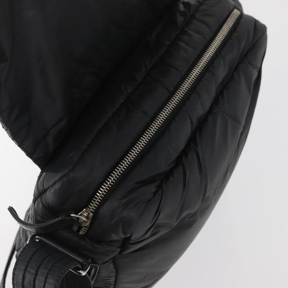 CHANEL Cococoon Shoulder Bag Nylon Black CC Auth mr2250V