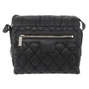 CHANEL Cococoon Shoulder Bag Nylon Black CC Auth mr2250V-13