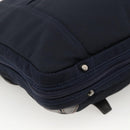 BURBERRY Black Label Business Bag 2way Black Silver Auth mr2251-17