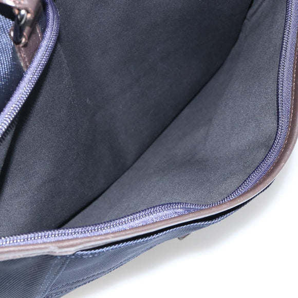 BURBERRY Black Label Business Bag 2way Black Silver Auth mr2251