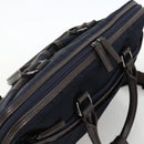 BURBERRY Black Label Business Bag 2way Black Silver Auth mr2251-6