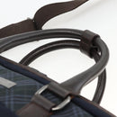 BURBERRY Black Label Business Bag 2way Black Silver Auth mr2251-8