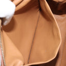 CELINE Macadam Canvas Pouch PVC Leather Brown Gold Auth mr2257-19