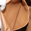 CELINE Macadam Canvas Pouch PVC Leather Brown Gold Auth mr2257-12