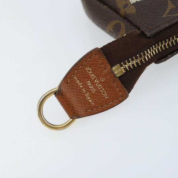 LOUIS VUITTON Monogram Label Collection Trousse Cre Pouch M63800 LV Auth mr2261
