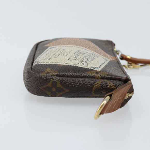 LOUIS VUITTON Monogram Label Collection Trousse Cre Pouch M63800 LV Auth mr2261