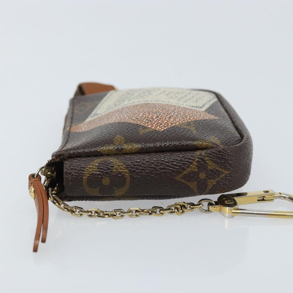LOUIS VUITTON Monogram Label Collection Trousse Cre Pouch M63800 LV Auth mr2261
