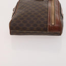CELINE Macadam Canvas Clutch Bag PVC Leather 5 Set Brown Gold Auth mr2262-21