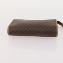 CELINE Macadam Canvas Clutch Bag PVC Leather 5 Set Brown Gold Auth mr2262-26