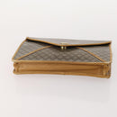 CELINE Macadam Canvas Clutch Bag PVC Leather 5 Set Brown Gold Auth mr2262-5