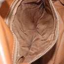 CELINE Macadam Canvas Star Ball Shoulder Bag PVC Leather Brown Gold Auth mr2264-11