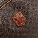CELINE Macadam Canvas Hand Bag PVC Leather Brown Gold Auth mr2265-14