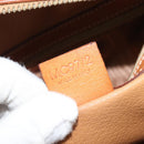 CELINE Macadam Canvas Hand Bag PVC Leather Brown Gold Auth mr2265-22