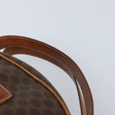 CELINE Macadam Canvas Hand Bag PVC Leather Brown Gold Auth mr2265-8