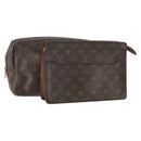 LOUIS VUITTON Monogram Clutch Bag 2 Set LV Auth mr2266-1
