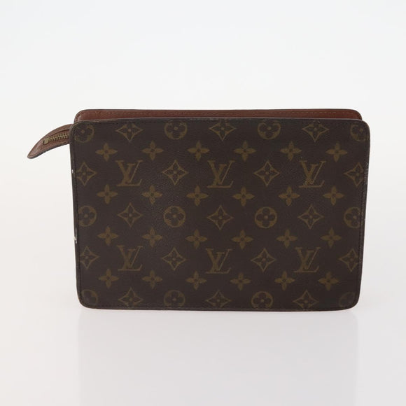 LOUIS VUITTON Monogram Clutch Bag 2 Set LV Auth mr2266
