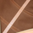 CELINE Macadam Canvas Boston Bag PVC Leather Brown Gold Auth mr2267-11