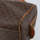CELINE Macadam Canvas Hand Bag PVC Leather Brown Gold Auth mr2268-10