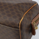 CELINE Macadam Canvas Hand Bag PVC Leather Brown Gold Auth mr2268-12