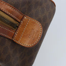 CELINE Macadam Canvas Hand Bag PVC Leather Brown Gold Auth mr2268-14