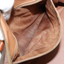 CELINE Macadam Canvas Hand Bag PVC Leather Brown Gold Auth mr2268-21