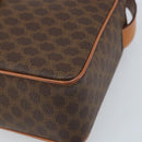 CELINE Macadam Canvas Umhängetasche PVC Leder Braun Gold Auth mr2269A-9