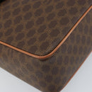 CELINE Macadam Canvas Umhängetasche PVC Leder Braun Gold Auth mr2269A-14