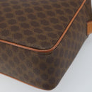 CELINE Macadam Canvas Umhängetasche PVC Leder Braun Gold Auth mr2269A-15