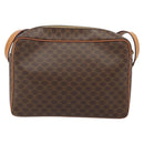 CELINE Macadam Canvas Umhängetasche PVC Leder Braun Gold Auth mr2269A-2