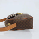 CELINE Macadam Canvas Umhängetasche PVC Leder Braun Gold Auth mr2269A-4