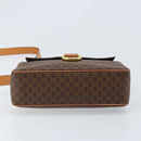 CELINE Macadam Canvas Umhängetasche PVC Leder Braun Gold Auth mr2269A-5