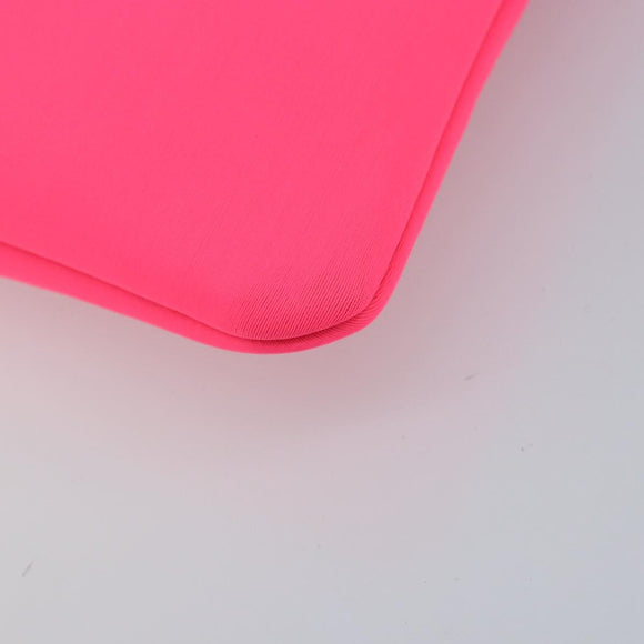 HERMES Neovan GM Clutch Bag Nylon Pink Auth mr2271A