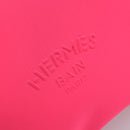 HERMES Neovan GM Clutch Bag Nylon Pink Auth mr2271A-8