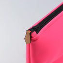 HERMES Neovan GM Clutch Bag Nylon Pink Auth mr2271A-10