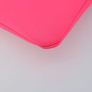 HERMES Neovan GM Clutch Bag Nylon Pink Auth mr2271A-14