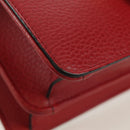 GUCCI Chain Shoulder Bag Leather Red Gold 510304 Auth mr2272V-10