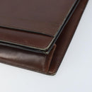 Christian Dior Umhängetasche Leder Braun Gold Auth mr2273-9