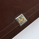 Christian Dior Umhängetasche Leder Braun Gold Auth mr2273-17