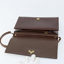 Christian Dior Umhängetasche Leder Braun Gold Auth mr2273-11