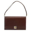 Christian Dior Umhängetasche Leder Braun Gold Auth mr2273-13