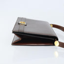 Christian Dior Umhängetasche Leder Braun Gold Auth mr2273-3