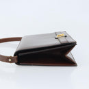 Christian Dior Umhängetasche Leder Braun Gold Auth mr2273-4