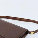 Christian Dior Umhängetasche Leder Braun Gold Auth mr2273-8