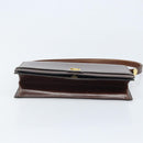 Christian Dior Umhängetasche Leder Braun Gold Auth mr2273-5