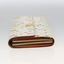 LOUIS VUITTON Monogram Multicolor Wallet 2 Set White LV Auth mr2274-12