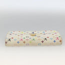 LOUIS VUITTON Monogram Multicolor Wallet 2 Set White LV Auth mr2274-13