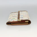 LOUIS VUITTON Monogram Multicolor Wallet 2 Set White LV Auth mr2274-4